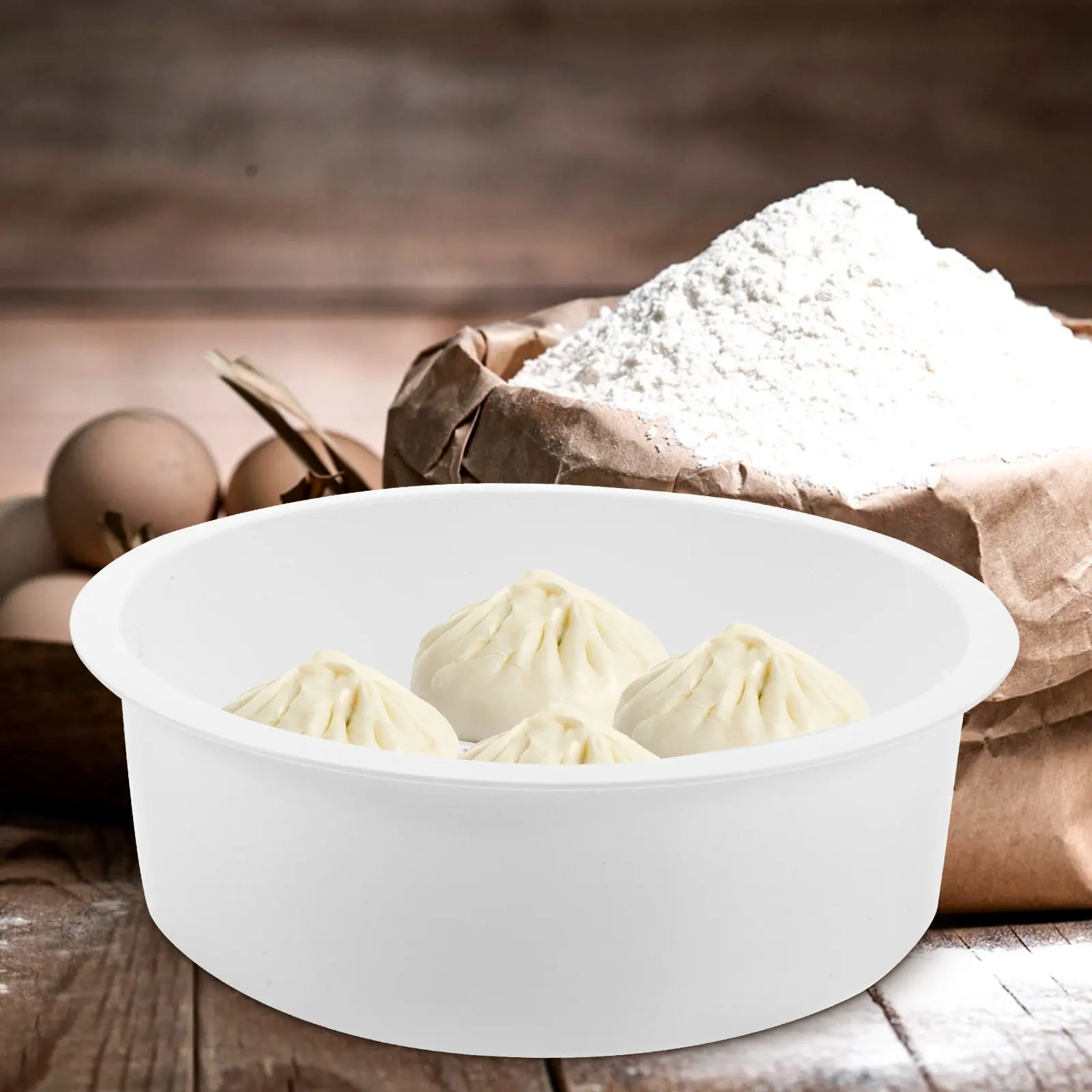 Cesta de Vapor Gruesa de 3L para Arrocera, Vaporera de Alimentos Antiadherente Resistente al Calor, Apilable, para Verduras, Dumplings y Pollo