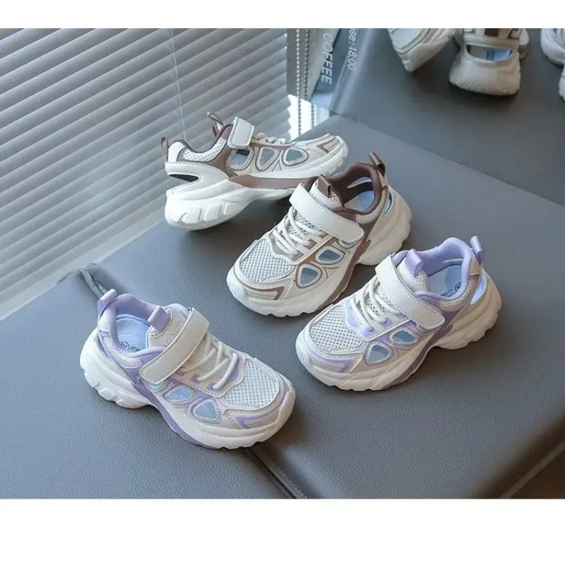 

Дышащая, удобная детская повседневная летняя обувь на мягкой подошве, новая повседневная спортивная обувь для родителей и детей на плоском каблуке