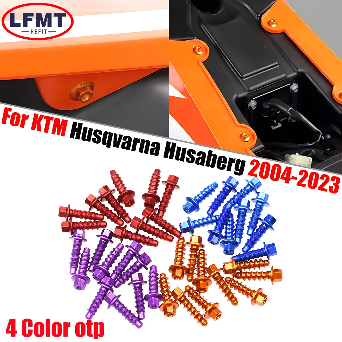 Kit de tornillos autorroscantes para motos de cross, 10 Uds., para KTM 125-300 350 400 450 530CC SX SXF XC XCF EXC EXCF XCW TPI, seis días 2004-2023