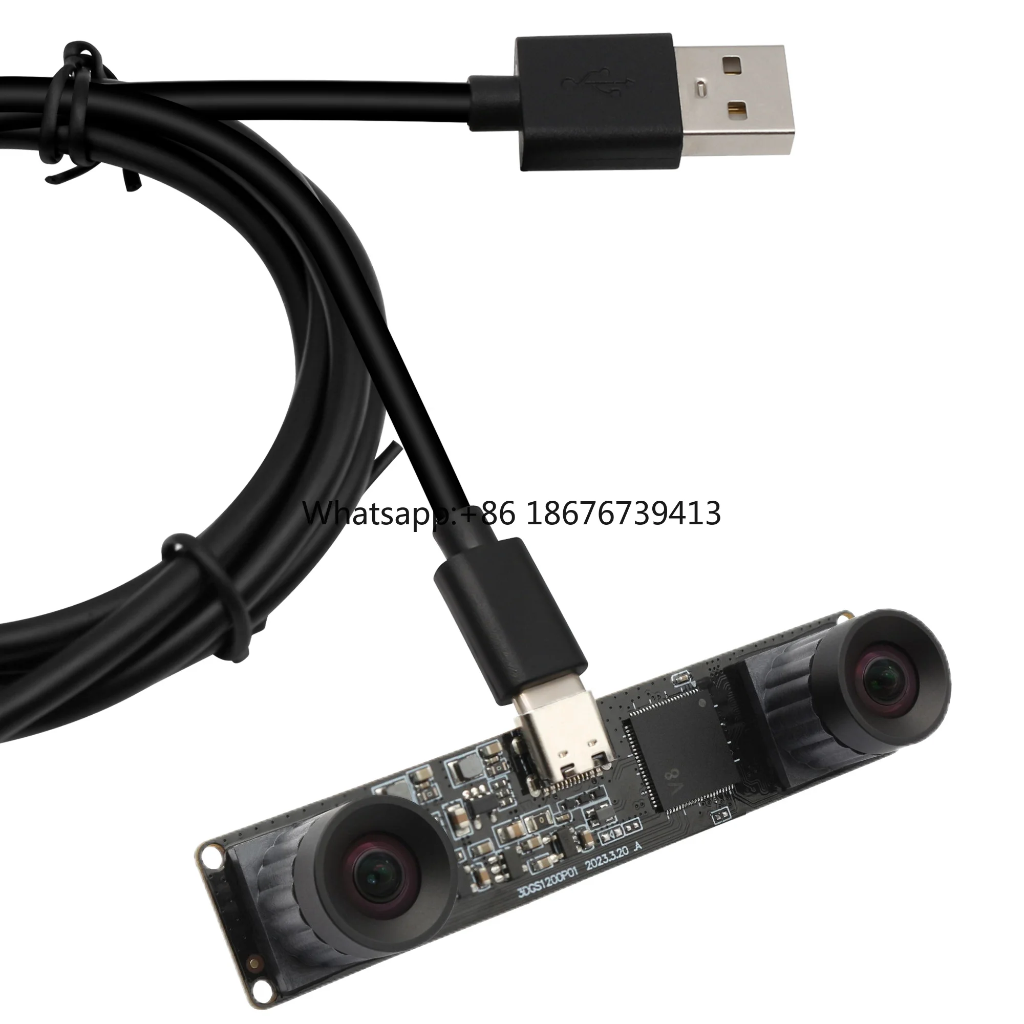 1200P 60fps Global Shutter Dual Lens USB Camera High Speed 3200X1200 60fps 3D Stereo Camera Free Driver USB Mini Camera