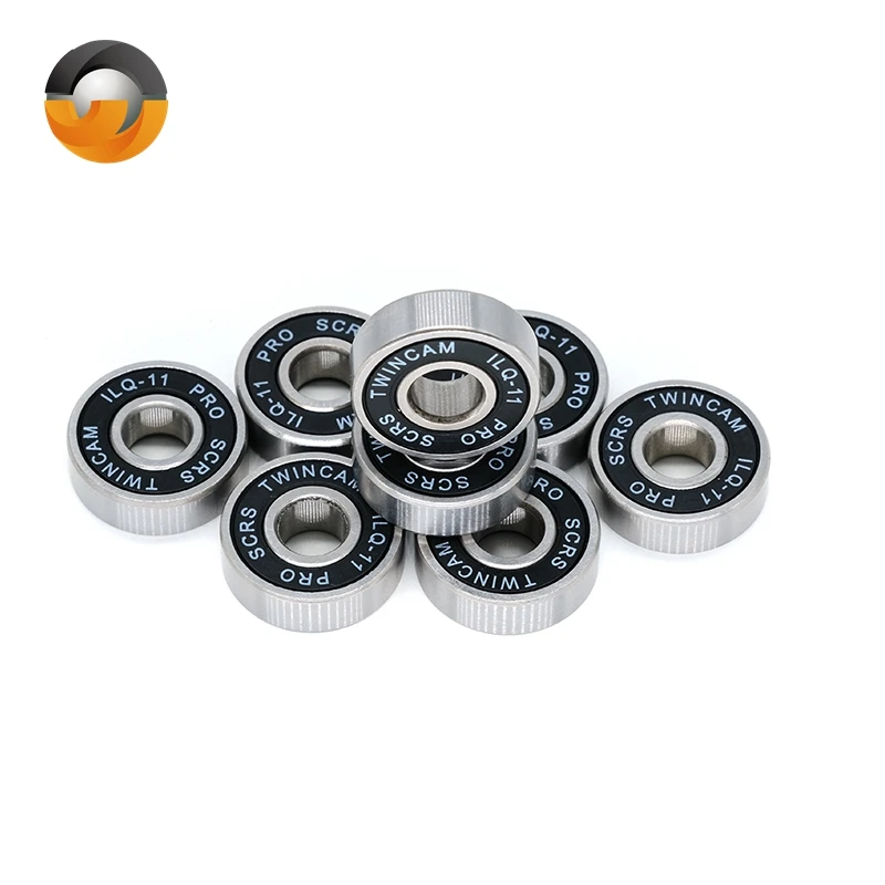 8 szt. Łożysk 608RS ABEC-11 608 do rolek, hulajnóg, deskorolek 8X22X7mm, czarne łożyska 608 o wysokiej wydajności