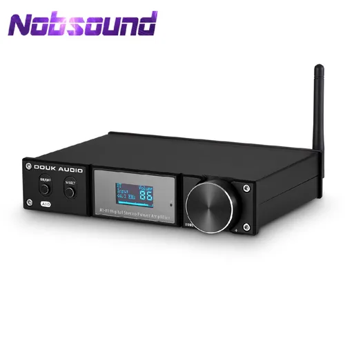 Nobsound A10 하이파이 블루투스 5.0 디지털 파워 앰프, 리시버 서브우퍼 앰프, 스테레오 USB, OPT, COAX 오디오 앰프, 240W APTX-LL