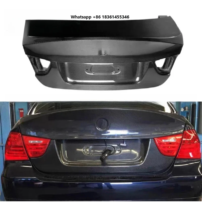 

For M3 E90 Trunk Lid and Lage Compartment Lid CSL-style Carbon Fiber Trunk Lid Is Suitable