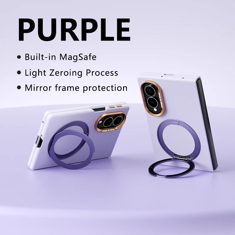 360° drehbarer magnetischer Ständer mit Soft-Touch-Gehäuse für Samsung Galaxy Z Fold 8 Fold8 Ultra, kompatibel mit Magsafe, stoßfester Scharnierschutz.