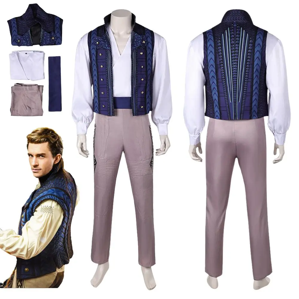 

Fantasia Wicked Prince Fiyero Cosplay Costume Disguise for Adult Men Clothes Shirts Pants Outfits Halloween Carnival Party Suit