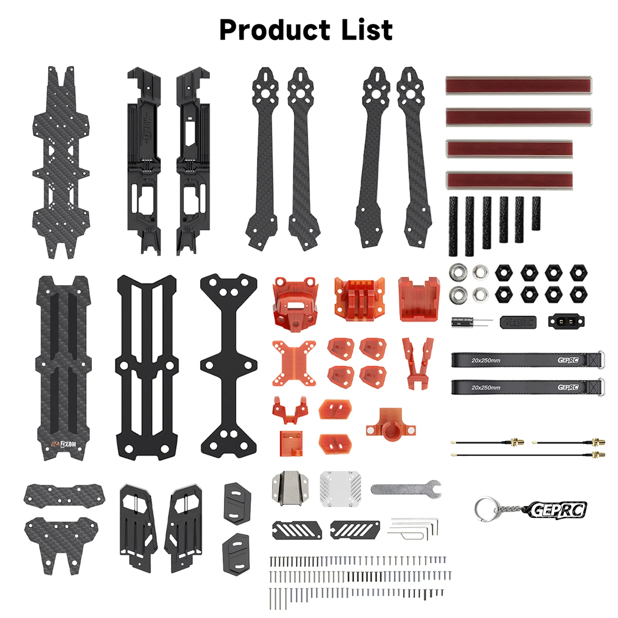 GEPRC GEP-MOZ7 V2 Frame Onderdelen Propeller Accessoire Basis Quadcopter FPV Freestyle RC Racing Drone MOZ7 V2