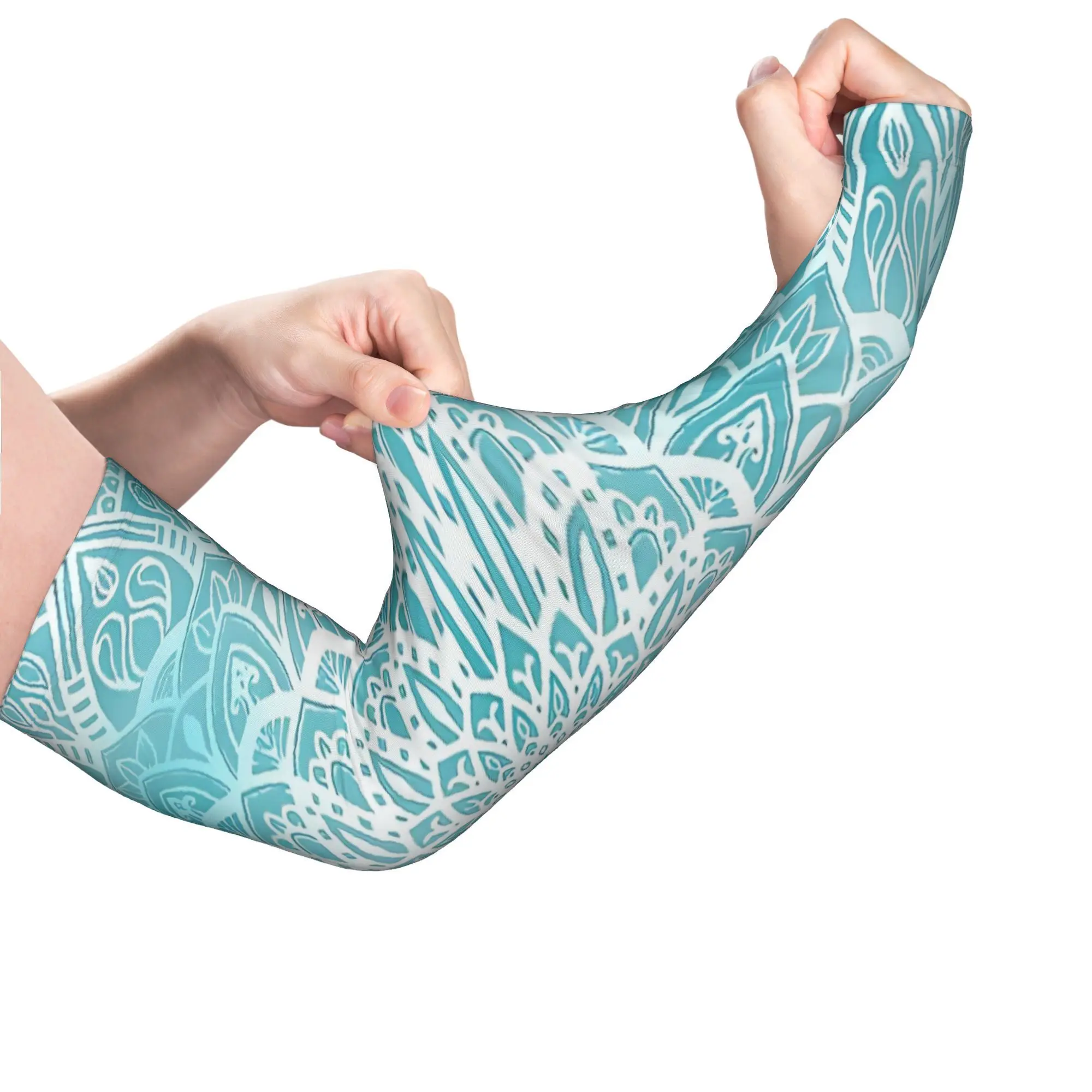 Blue Sky Mandala In Turquoise Blue And White Hiking Running Hiking Commuting Outdoor Labor Work Sports Cycling Unisex