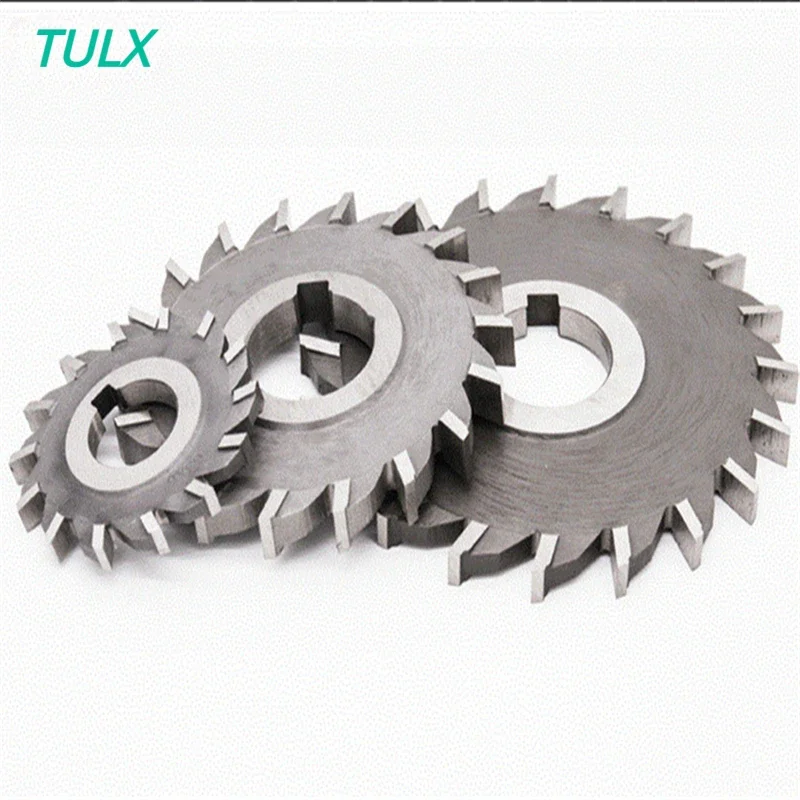 

TULX Hot 1PCS 50mm 63mm 75mm 80mm 100mm 125mm 130mm 150mm HSS Three Straight Tooth Blade Face Milling Cutter,4mm-20mm thickness