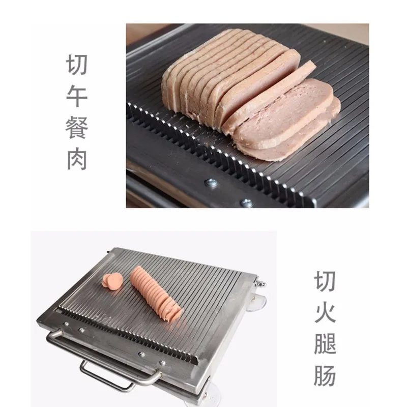 آلة قطع الضغط اليدوية آلة الغداء اللحوم لحم الخنزير السجق بطة الدم التوفو تقطيع قطعة أثرية آلة قطع السوشي