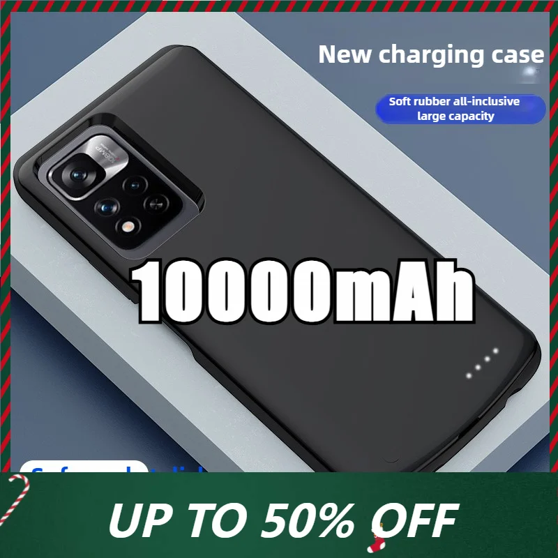 10000mAh Battery Charger Case for Xiaomi Redmi Note 11S for Redmi Note 11 11E Pro 11T 12 12E Pro 12 Turbo