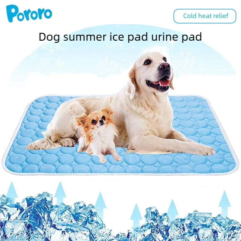Pororo Pet Cooling Mat - Tela Cool Feeling, TPU, malla de 3 capas y relleno Spunbond no tejido |   Color sólido, varios tamaños