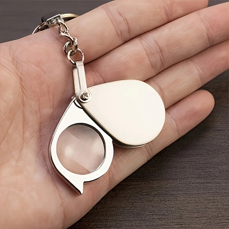 20x Magnifying Glass with Anti-UV & Metal Frame - High Quality Glass Lens for Reading, Exploring|Includes Chain|Durable (1pc)