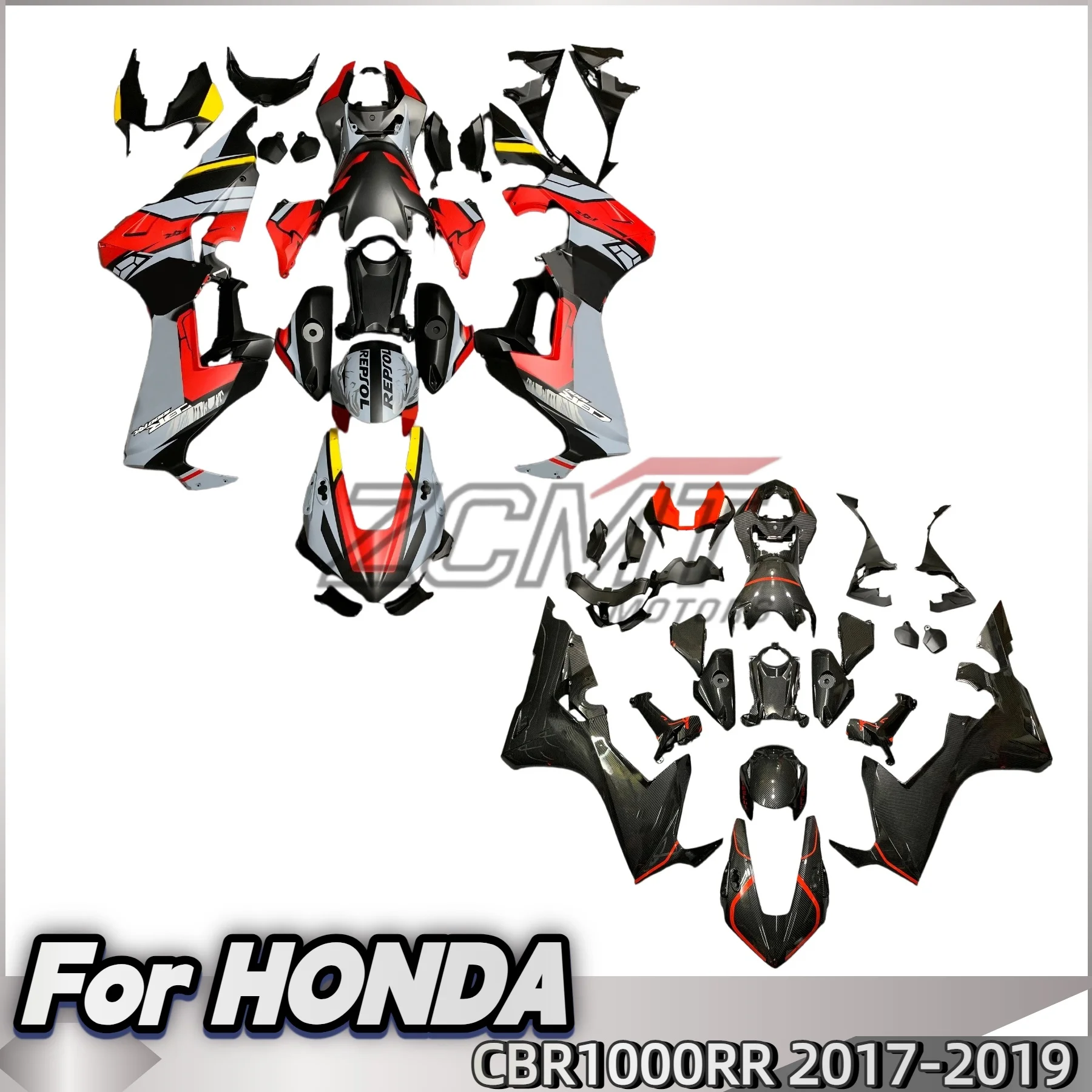 

For Honda CBR1000RR CBR 1000RR CBR1000 RR 2017 2018 2019 Cowl Plastic Body Fairing Kit Motorcycle Bodywork ABS Injection