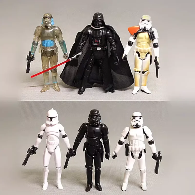 Em estoque guerras soldado branco soldado preto comandante brinquedo cavaleiro preto tempestade soldado clone figura de ação humana fãs presentes surpresa