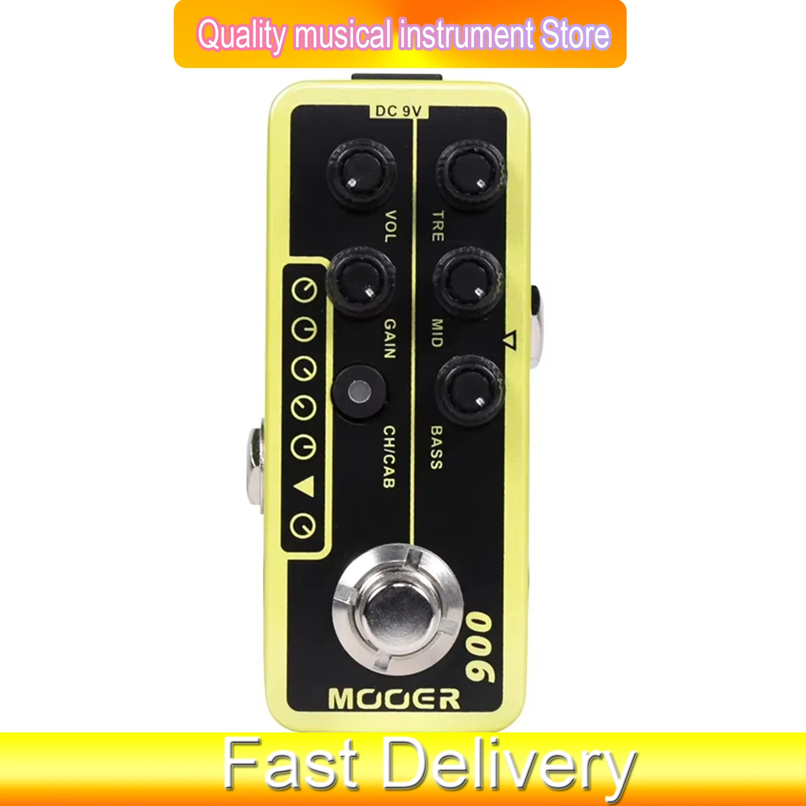 MOOER 006 US Classic Deluxe Guitar Effect Pedal Classic American Blues Effects Combo Preamplifier Pedal Guitarra Accessory