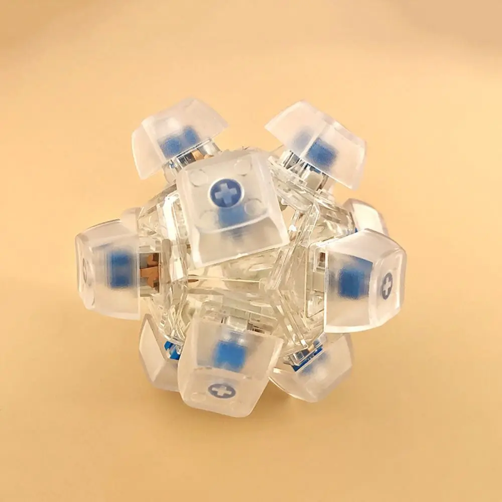 

Finger Toy Square Keyboard Caps Toy Calming Shaft Tester Mechanical Keyboard Sensory Relaxing Button Pinch Toy Fidget