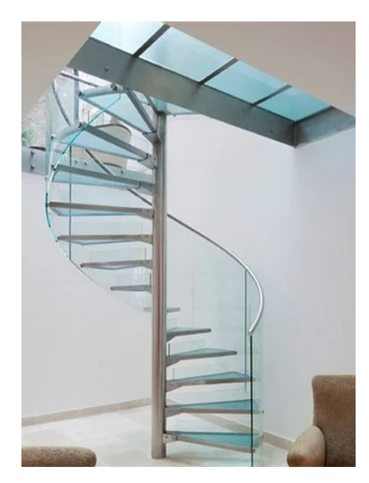 Customization Ace North American Spiral Staircase Modern Interior Staircase Wooden Steps Indoor Spiral Stairs