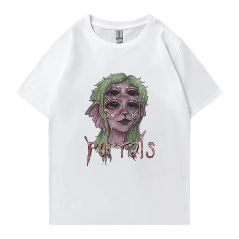 Singer Melanie Martinez Album Men's and Women's Y2kT T-shirt Summer High Quality Cotton Short Sleeved Gym T-shirt