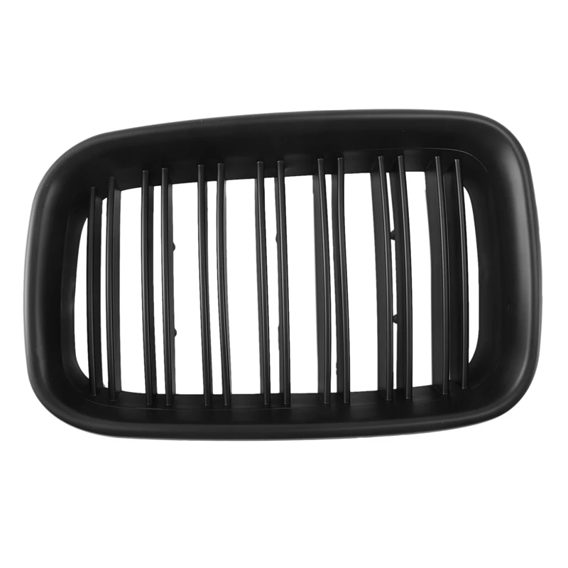 Matte Black Dual Slat Kidney Car Front Grille For-BMW E36 92-96 Grill 51138122237, 51138122238 325Is 325I 318I 318Is