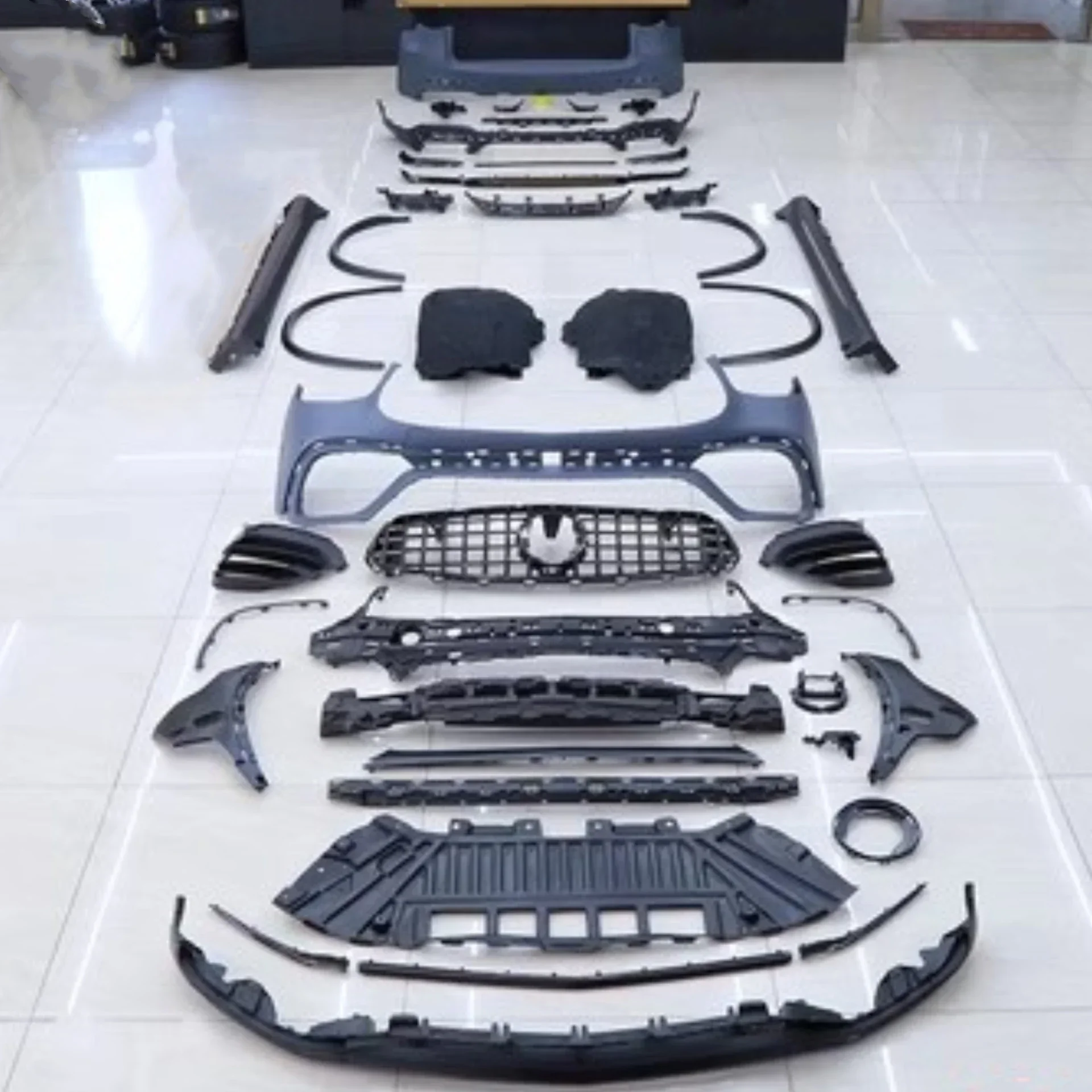 Vorne Hinten Stoßstange Montage Seite Rock für Mercedes Benz GLC260 300X253 Coupe Schwanz Throat Konvertieren 63SAMG Kit Auto Zubehör