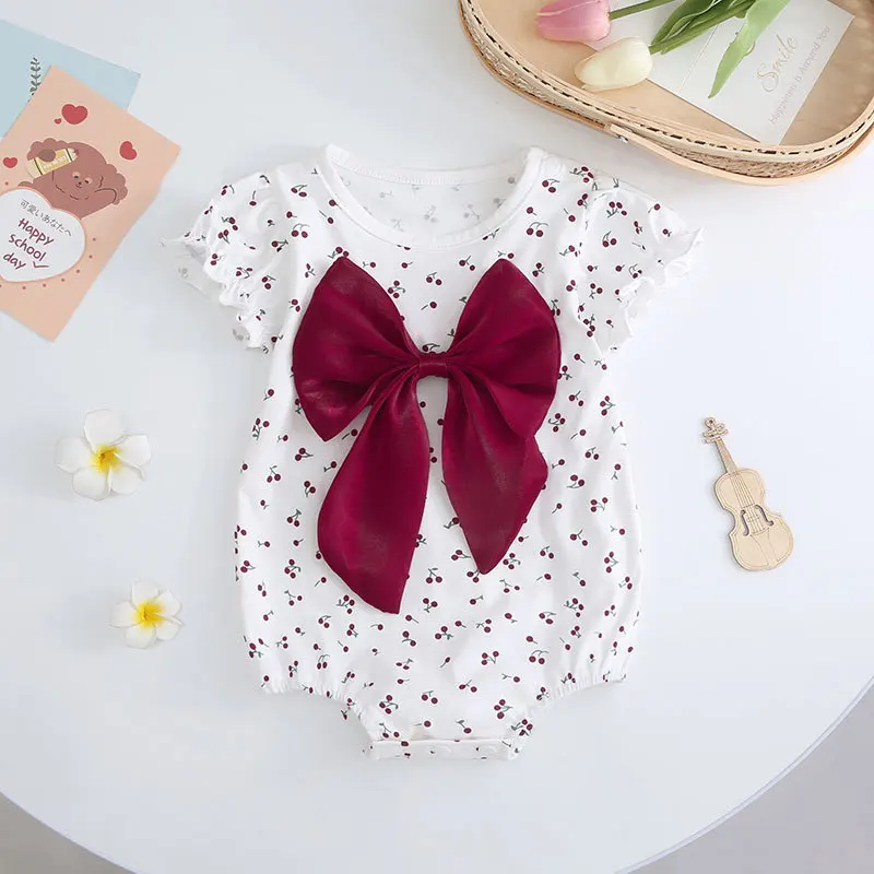 Baby Summer Clothes Bag Fart Clothes Thin Style Newborn Children Baby Jumpsuit Princess Super Cute Rompers