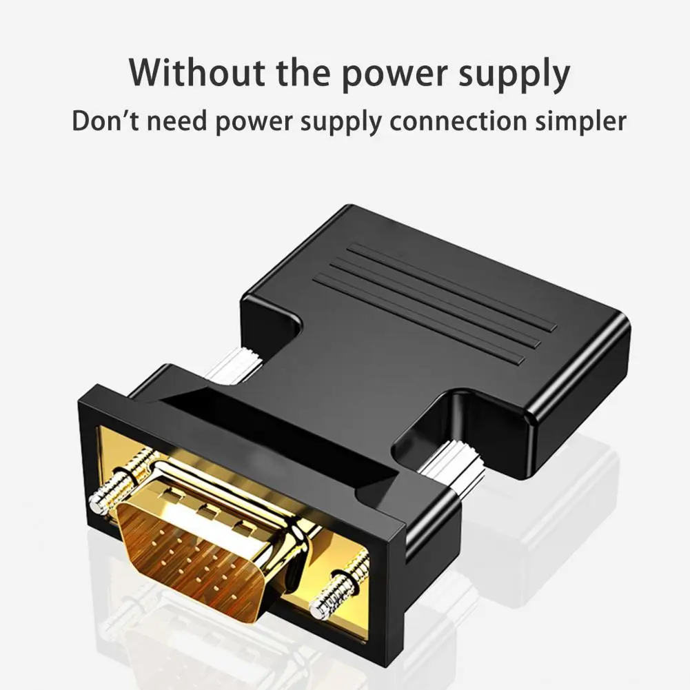 Konwerter VGA Projektor Dekoder komputerowy Telewizor Konwerter VGA Kompatybilny z HDMI Złącze dekodera komputerowego Adapter VGA TV