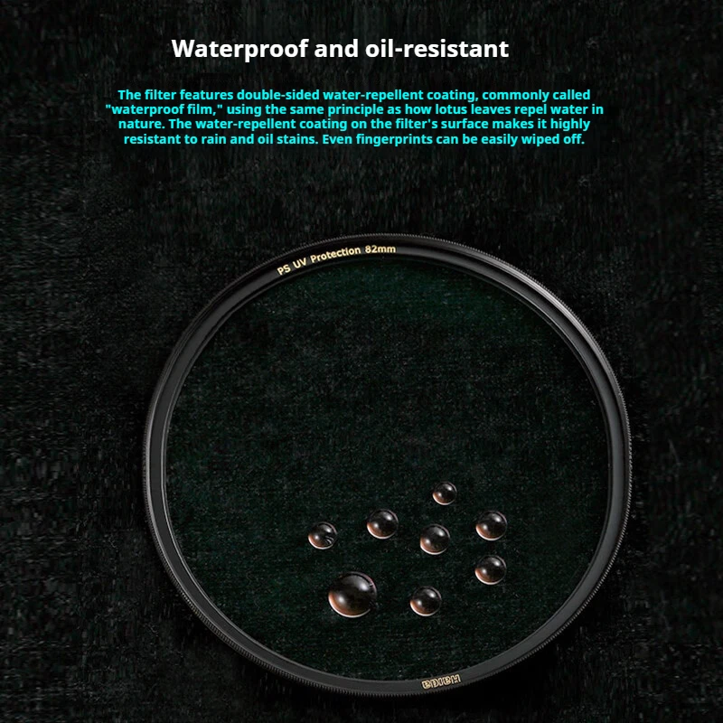 فلتر عدسة واقية من الأشعة فوق البنفسجية مقاوم للصدمات من Haida Sea Rock مع طلاء متعدد الطبقات مزدوج الجوانب، مقاوم للماء والزيت