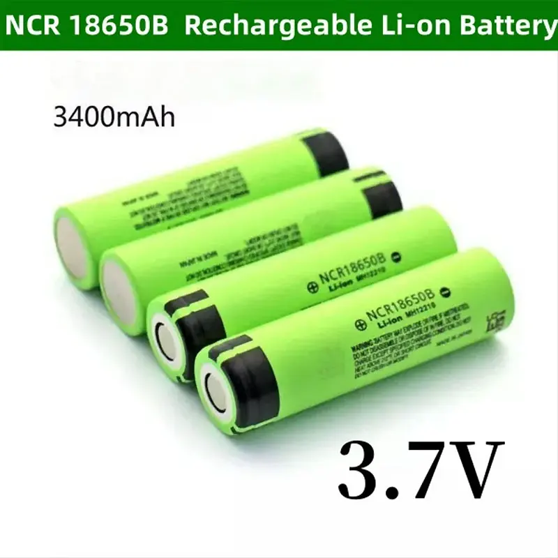 

2026 NCR18650-34B 3400mAh 3.7V 20A Rechargeable 18650 Lithium Ion Battery for Toys Power Tools Flashlight