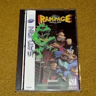 Saturn Copy Disc Game rampage world tour Unlock SS Console Game Optical Drive Retro Video Direct Reading Game