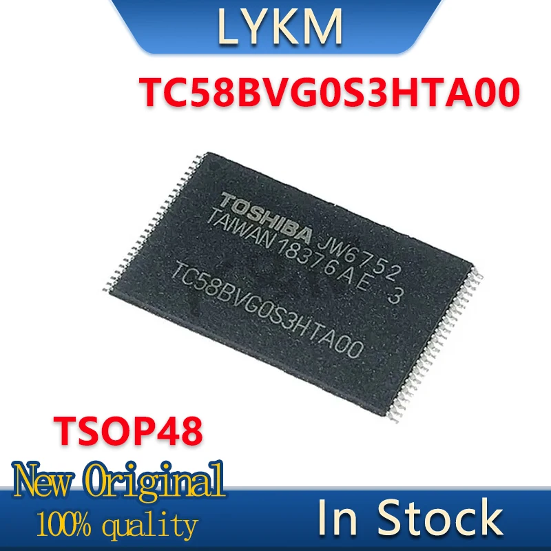 5-10/PCS New Original  TC58BVG0S3HTA00 TC58BVG0S3HTAOO TC58BVGOS3HTA00 TSOP-48 memorizer chip In Stock