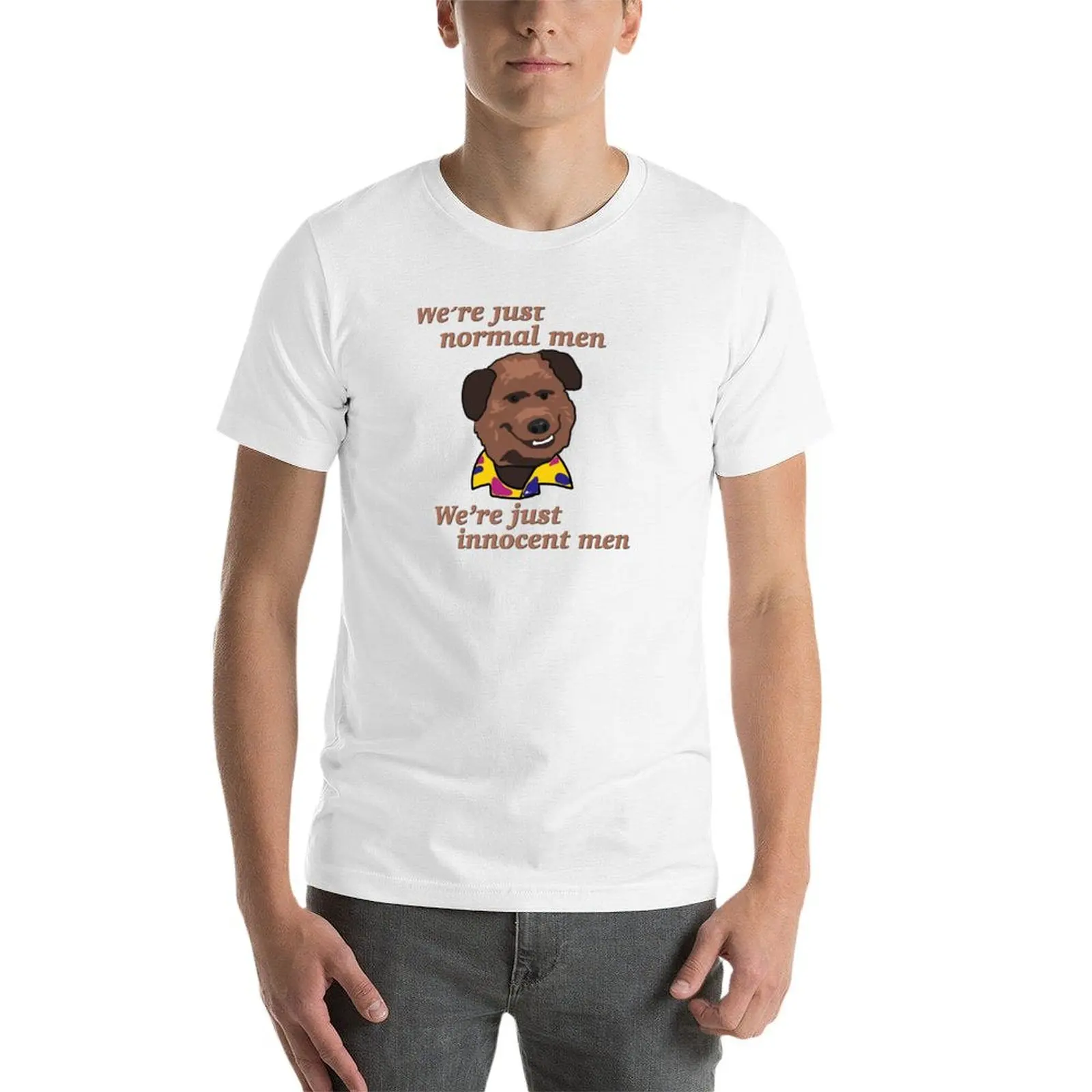 We’re Just Normal Men T-Shirt funny t shirts dark humor essential t shirt cotton t shirt man