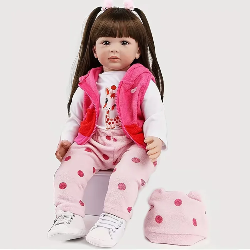 19 Zoll Neugeborenen-Babypuppe Jocy Ward Reborn Babygröße Echtes Bild Handgefertigt 3D-Haut Eingewurzeltes Haar Sichtbare Adern