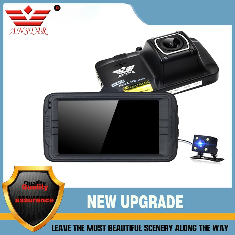 ANSTAR 3 Inch Car Camera Video Recorder Car Dvr Dual Lens HD 1080 Dash Cam Parking Monitor Automobile Dvrs Dashcam Night Vision