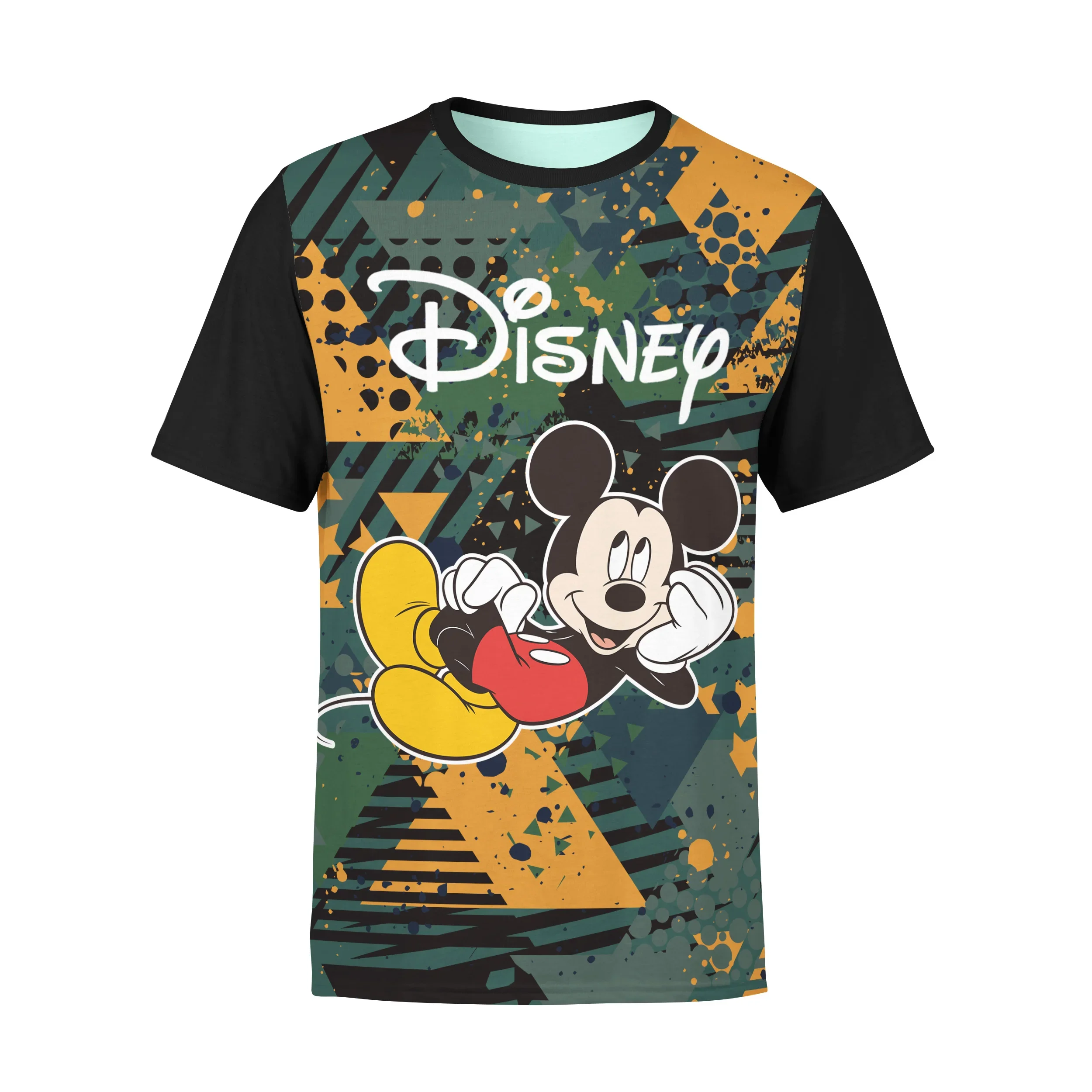 

Summer Disney Mickey Mouse Tops Men's T-shirt Casual T-shirt Animation Top Summer Fashion Couple Short Sleeve