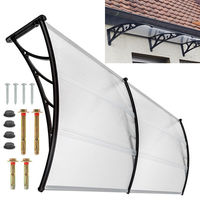 Door Canopy Awning Shelter Front Back Porch Outdoor Shade Patio Roof Rain Cover