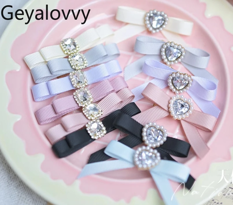 

Japanese Handmade Hairpin Sense Exquisite Mass-produced Mine Small Clips Mini Braided Ponytail Clip Sweet Girls Lolita Headdress