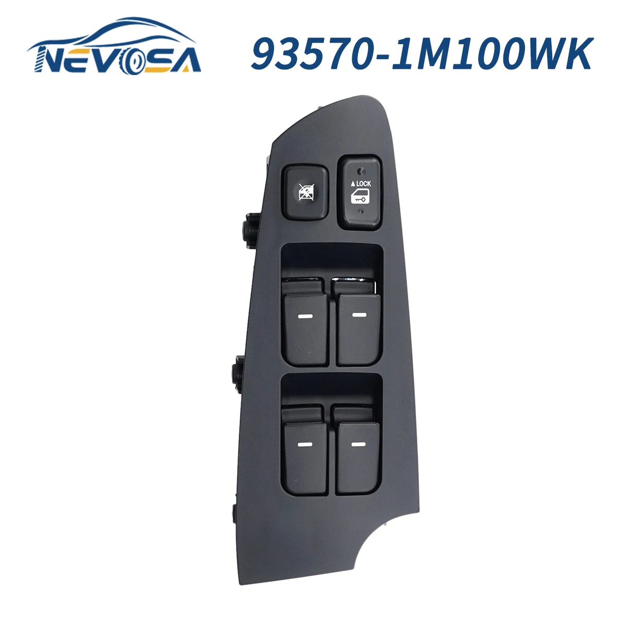 NEVOSA 93570-1M100WK LHD For Kia Forte Cerato 2009-2013 Front Left Car Window Control Switch 935701M100WK 935701M100