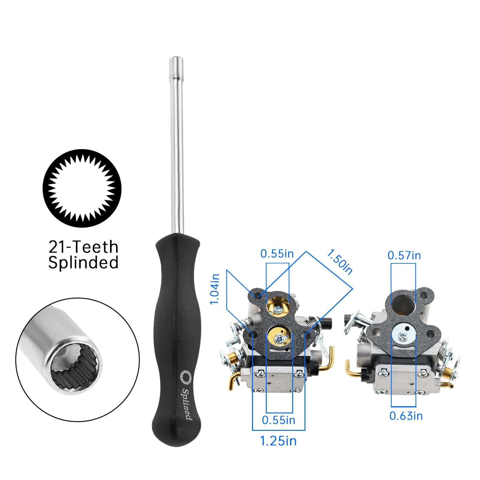 المكربن ث/ضبط طقم تصليح صالح ل Husqvarna 235 235E 236 236E بالمنشار ل Jonsered للحرفي Carb ل Zama C1T-W33C