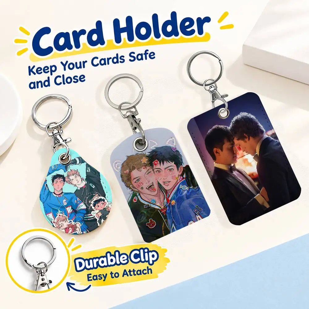 FOR Heated Rivalry Shane Ilya Card Holder Men And Womenn Universal Antirust Keychain Learther Access Drop Key Tag Ring