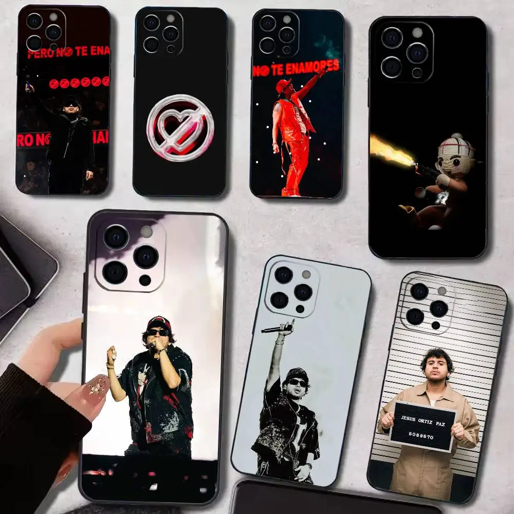 

J-Jop F-Fuerza regida Phone Case For iPhone 17,16,15,14,13,12,11 Plus,Pro Max,XS,Soft Silicone Black Cover