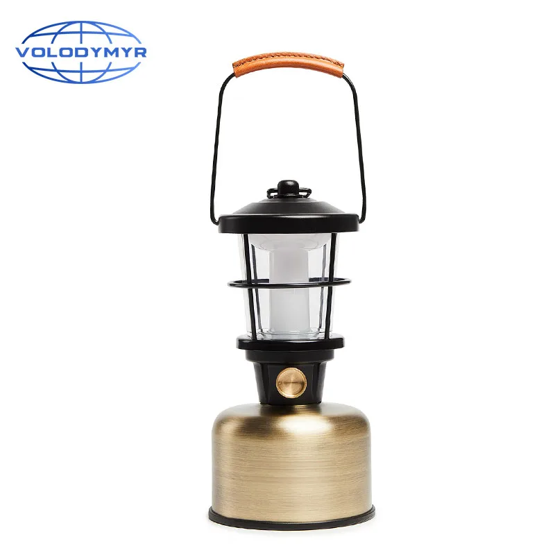 

VOLODYMYR уличный атмосферный светильник для кемпинга с длительным сроком службы батареи, портативный светильник для кемпинга, подвесной фонарь, перезаряжаемый светильник для палатки