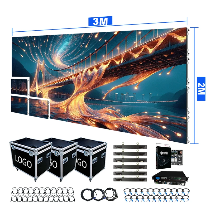 

SRYLED P2.9 P3.9 P4.8 Portable Church Stage Backdrop LED Screen Display P4 P2 P3 Outdoor Indoor LED Video Wall Screen