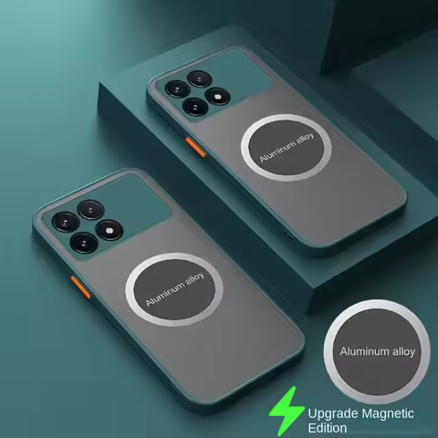 For xiaomi 14T POCO F6 Pro Magnetic Matte Case For Redmi 70 Ultra POCO X6 F5 X3 X4 X5 M6 Pro 5G F4 X3 GT Shockproof Cover