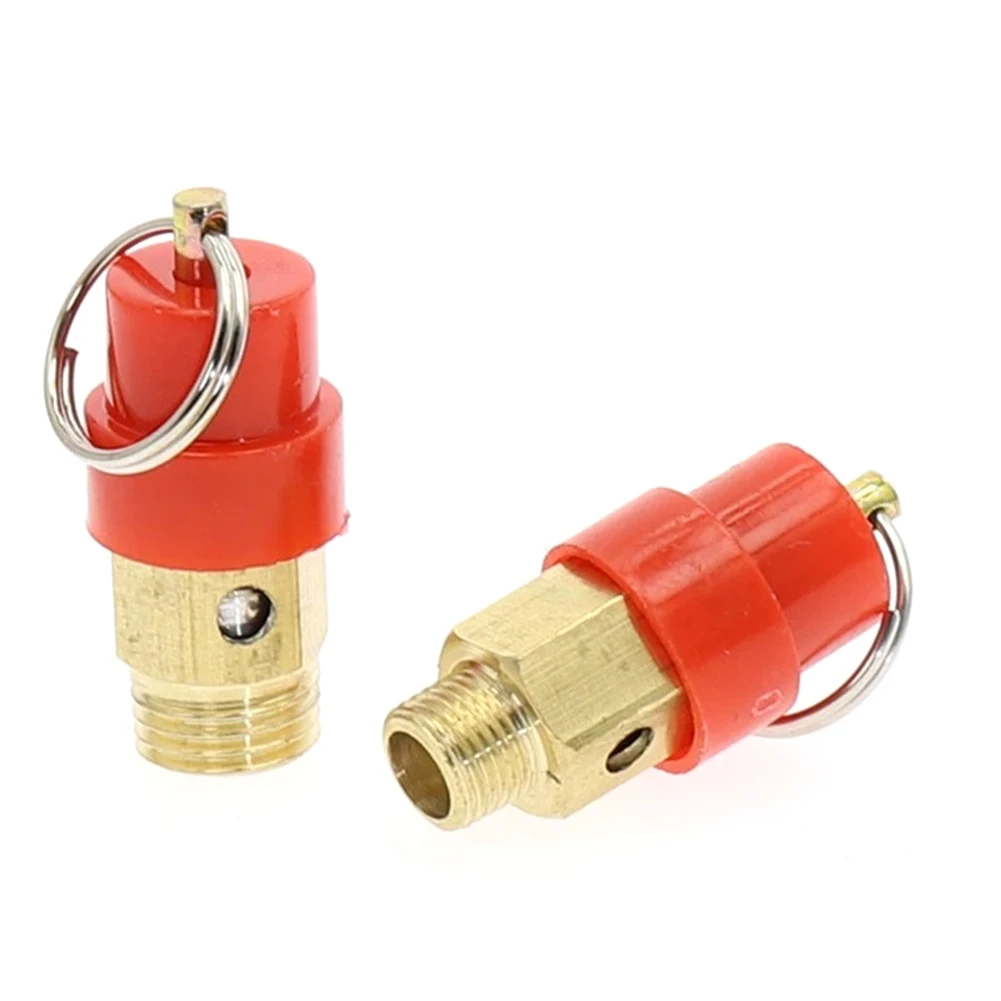 1PC Brass 1/4\" 1/8\" For BSP 8kg Air Compressor Pressure Safety Relief Valve 120PSI Pressure Relief Regulator For Pressure Pipe