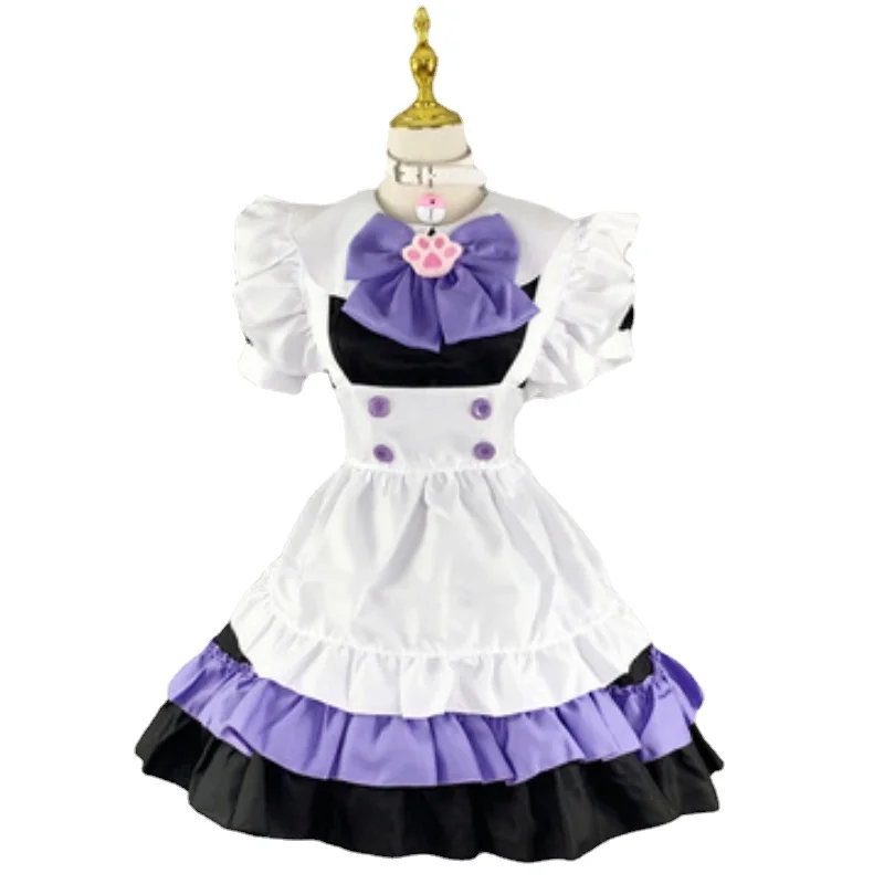 Plus Größe Kawaii Kleid Cosplay Kostüme Schule Mädchen Maid Outfits Viktorianischen Kleid Anime Rosa Japanischen Gothic Lolita Kleidung