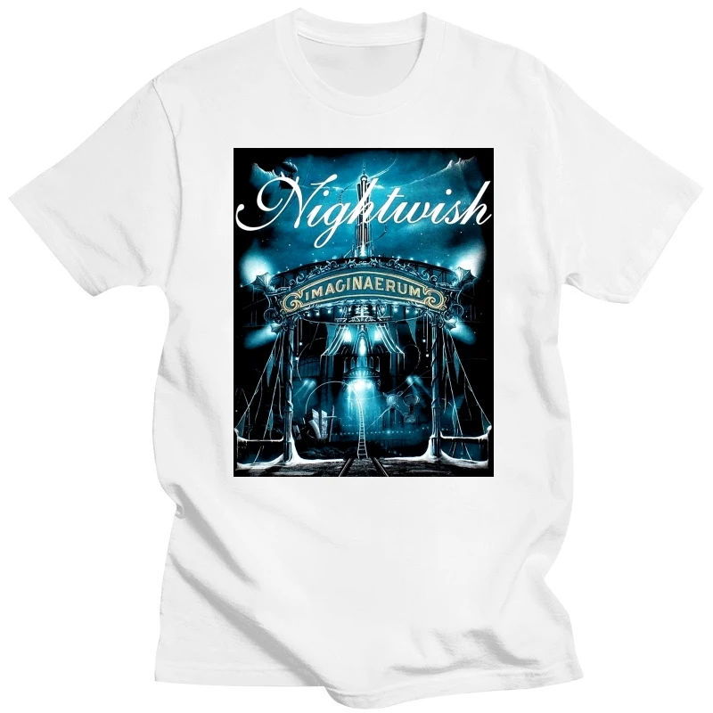 Cotton Shirts 2020 Nightwish Imaginaerum 2011 Symphonic Epica Xandria Tarja New Black T Shirt Hot Sale Casual Clothing