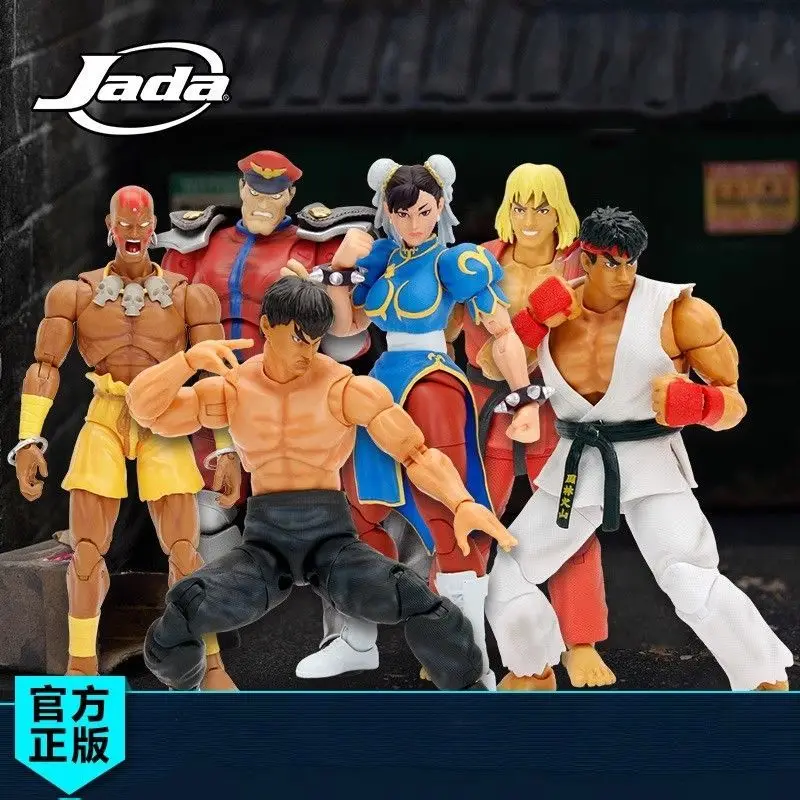 

Коллекционный набор фигурок персонажей игры Jada Ultra Street Fighter II: Рю, Чун-Ли, Кен, Фэй Лонг, М. Байсон, 6 дюймов, для фанатов