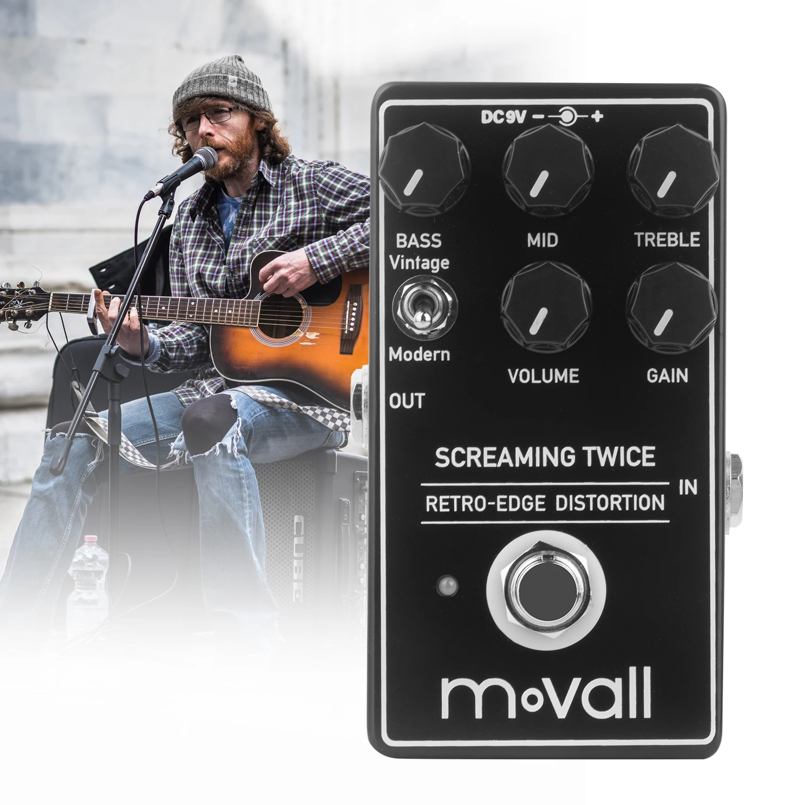 Movall MP113 Vintage Modern Distortion Guitar Effect Pedal