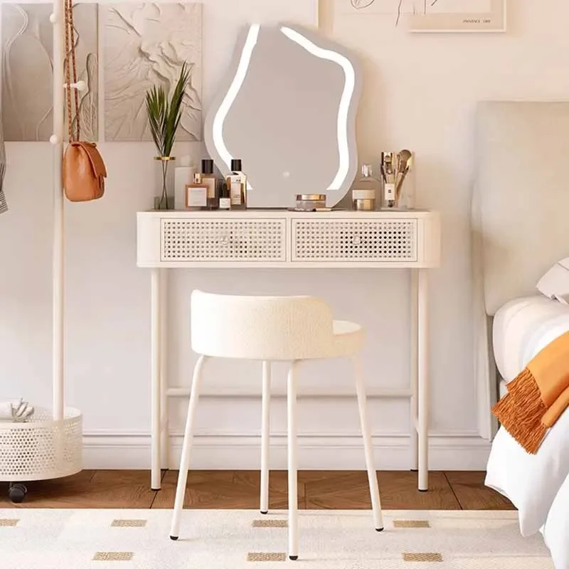 

Nordic White Stool Dresser Eithe Drawers Girl Women Hotel Mirror Dressing Table Storage Living Room Comoda Pra Quarto Furniture