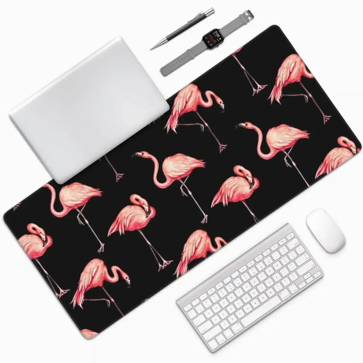 

Flamingo Pattern Large Mouse Pad Computer Keyboard Mouse Mat Gamer PC Laptop Desk Mat Office Accessories Table Mats